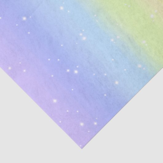 Kosmischer Pastellregenbogen Seidenpapier (Ausschnitt)