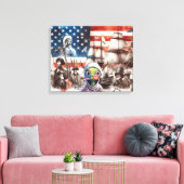 Kosmischer Patriot Leinwanddruck (Insitu (Wohnzimmer))