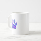 Kosmischer Pfotenabdruck Kaffeetasse (Vorderseite Links)