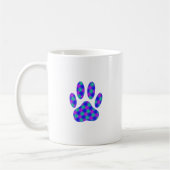 Kosmischer Pfotenabdruck Kaffeetasse (Links)