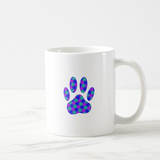 Kosmischer Pfotenabdruck Kaffeetasse (Rechts)