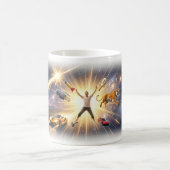 Kosmischer Power-Burst-Abenteuer-Kunstbecher Kaffeetasse (Mittel)