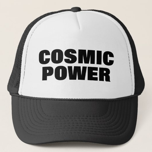 Kosmischer Power™ Trucker-Hut Truckerkappe (Vorderseite)