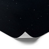 Kosmischer Raben Stern Leere Poster (Ecke)