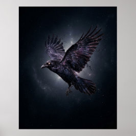 Kosmischer Raben Stern Leere Poster
