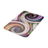 kosmischer Ray 5 wirbelnder Bath-Mat Badematte (Schrägansicht)