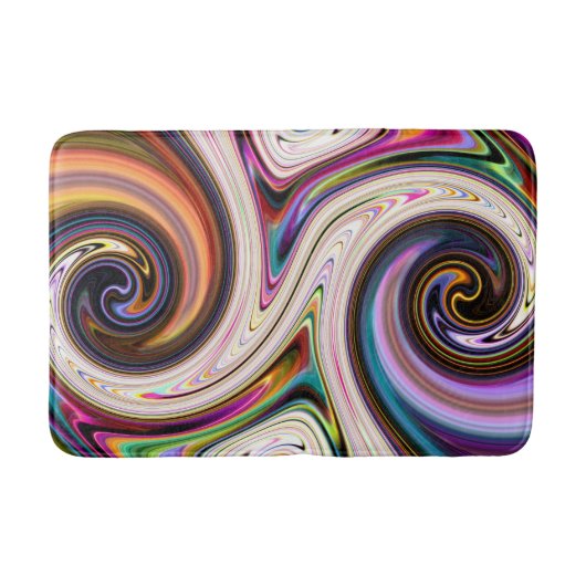 kosmischer Ray 5 wirbelnder Bath-Mat Badematte (Vorderseite)