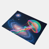 Kosmischer Regenbogen Fußmatte (Schrägansicht)