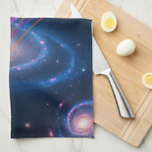 Kosmischer Regenbogen Geschirrtuch (Viertel Falte)