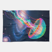 Kosmischer Regenbogen Geschirrtuch (Horizontal)