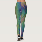 Kosmischer Regenbogen Irisierende Farbe Leggings (Rückseite)