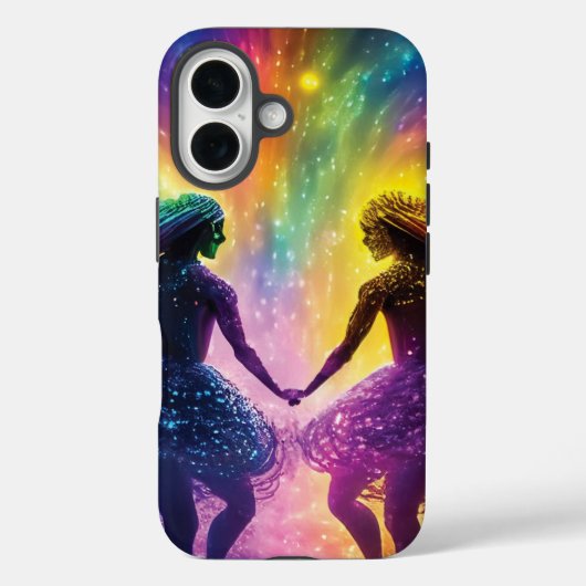 Kosmischer Regenbogen Liebhaber des Nebula Weltrau Case-Mate iPhone Hülle (Rückseite)
