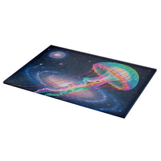 Kosmischer Regenbogen Schneidebrett (Ecke)