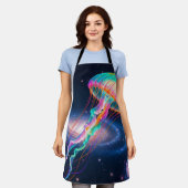 Kosmischer Regenbogen Schürze (Getragen)