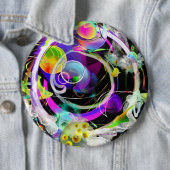 Kosmischer Reise-Knopf Button (Beispiel)