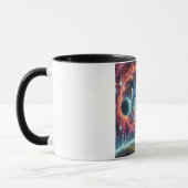 Kosmischer Reisender im Weltraum Tasse (Links)