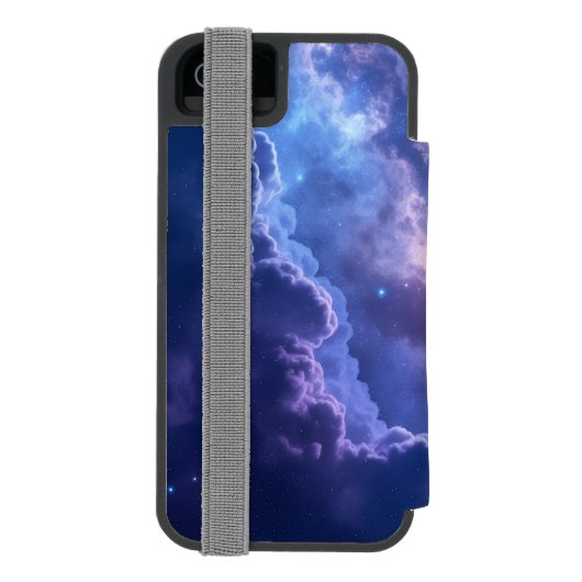 Kosmischer Schleiernebel Incipio iPhone Geldbeutel-Hülle (Folio Rückseite)