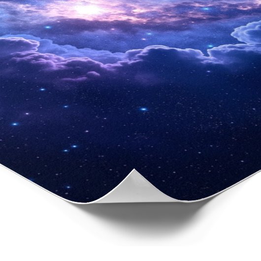 Kosmischer Schleiernebel Poster (Ecke)