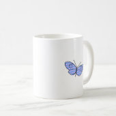 Kosmischer Schmetterling Kaffeetasse (VorderseiteRechts)