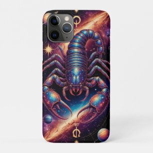 Kosmischer Skorpion im lebendigen galaktischen Rau Case-Mate iPhone Hülle