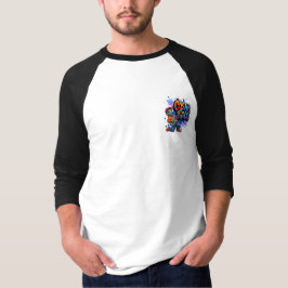 Kosmischer Solo-Alien-Gitarrespieler Weltraum-Musi T-Shirt