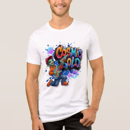 Kosmischer Solo-Alien-Gitarrespieler Weltraum-Musi Tri-Blend Shirt