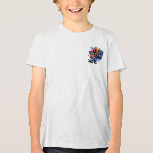 Kosmischer Solo-Alien-Gitarrespieler Weltraum-Musi Tri-Blend Shirt