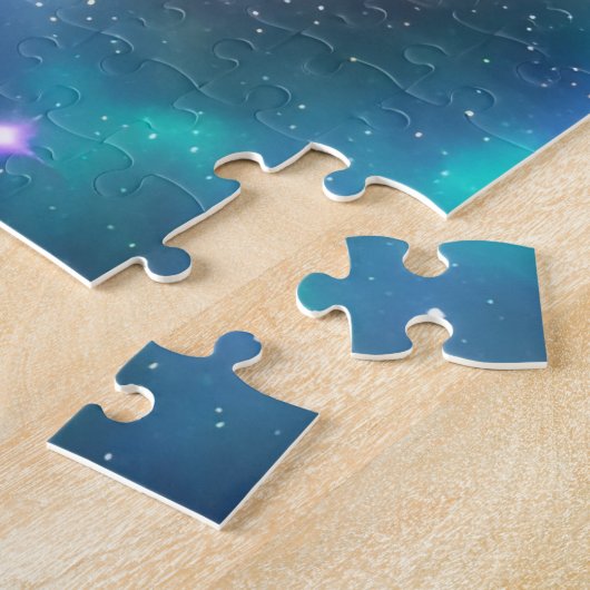 Kosmischer Spaß auf dem Lila Planeten, um das Univ Puzzle (Seite)