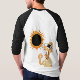 Kosmischer Spaß - Fun Eclipse Ringer T-Shirt für M