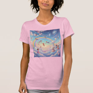 Kosmischer Spielplatz Inneres Kind im Regenbogen d T-Shirt