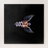 Kosmischer spiritueller, transparenter weiblicher  puzzle (Horizontal)