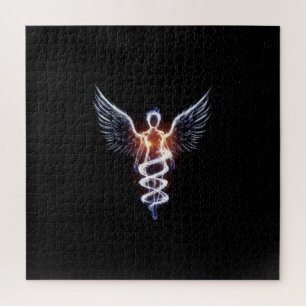 Kosmischer spiritueller, transparenter weiblicher  puzzle