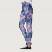 Kosmischer Staub Nahtloses Muster Leggings (Links)
