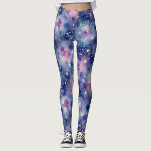 Kosmischer Staub Nahtloses Muster Leggings