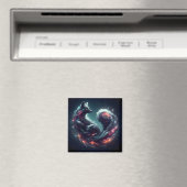Kosmischer Sternenlicht-Fuchs-Geist-Fantasie-Tier Magnet (In Situ (Geschirrspüler))