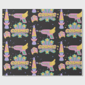 Kosmischer Stil der 90er Geschenkpapier (Flach)