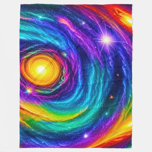 Kosmischer Stolz Fleecedecke (Vorderseite)