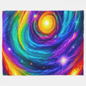Kosmischer Stolz Fleecedecke (Vorderseite (Horizontal))
