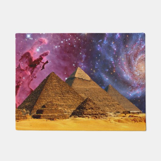 kosmischer Sturm über dem Untergrund Fußmatte (Vorderseite)