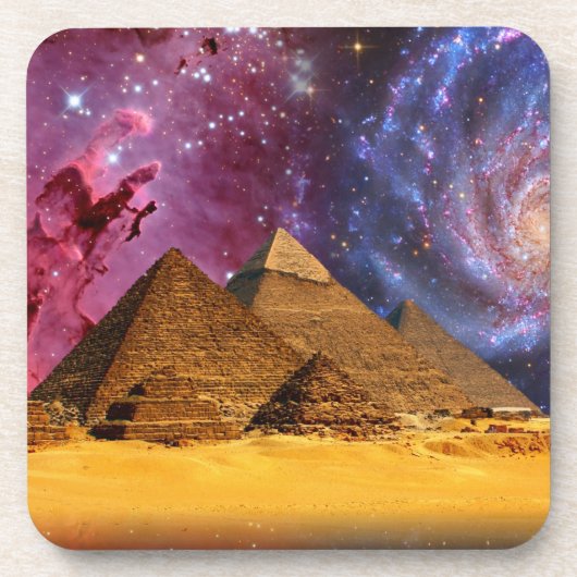 kosmischer Sturm über dem Untergrund Getränkeuntersetzer (Vorderseite)