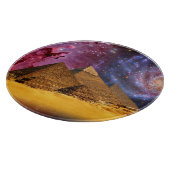 kosmischer Sturm über dem Untergrund Schneidebrett (Ecke)