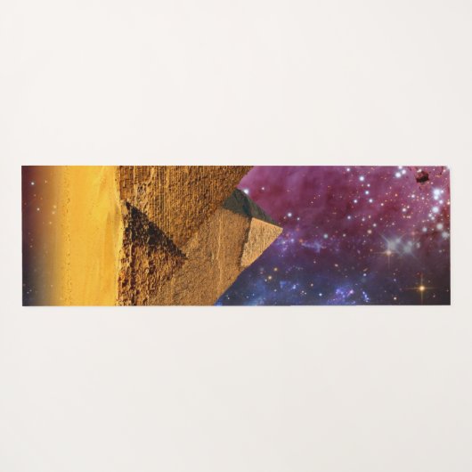 kosmischer Sturm über dem Untergrund Yogamatte (Rückseite (Horizontal))