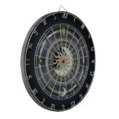 Kosmischer Sunmond-u. -stern-Entwurf Dartscheibe (Vorderseite Links)