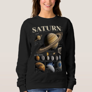 Kosmischer Sweatshirt | Vintage Saturn Planet Welt