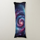 Kosmischer Swirl - Galaxie-Design Seitenschläferkissen (Vorderseite Vertikal)