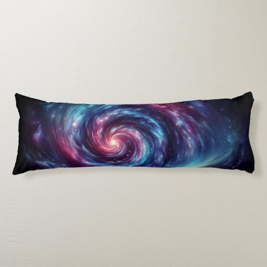 Kosmischer Swirl - Galaxie-Design Seitenschläferkissen (Vorderseite)