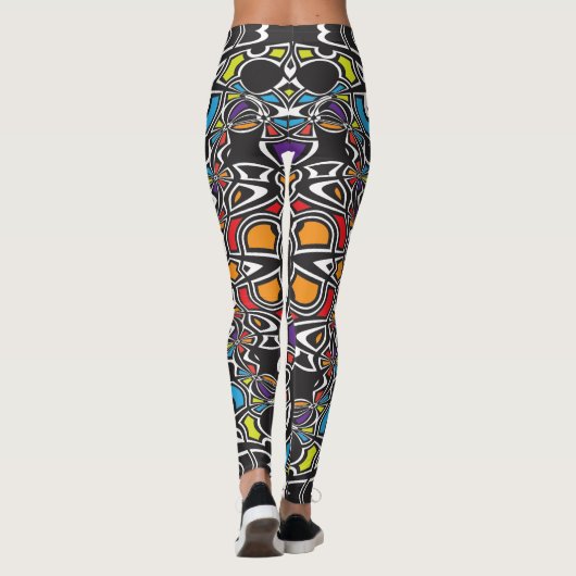 Kosmischer Swirl Leggings (Rückseite)