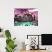 Kosmischer Tanz 3 Poster (Heimbüro)