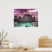 Kosmischer Tanz 3 Poster (Küche)