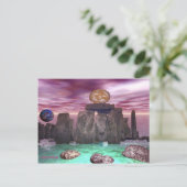 Kosmischer Tanz 3 Postkarte (Stehend Vorderseite)